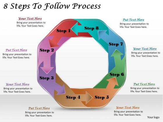 timeline ppt template 8 steps to follow process powerpoint templates