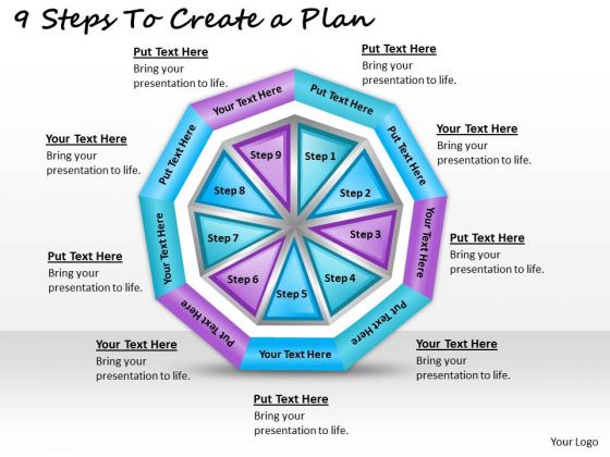 Timeline Ppt Template 9 Steps To Create A Plan Timeline Ppt Template 9 Steps To Create A Plan