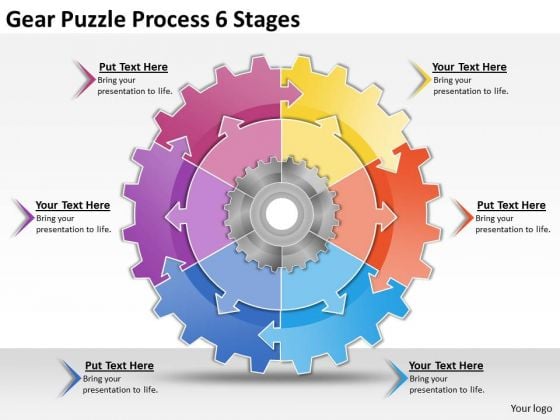 Timeline Ppt Template Gear Puzzle Process 6 Stages Timeline Ppt Template Gear Puzzle Process 6 Stages