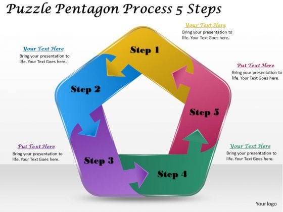 Timeline Ppt Template Puzzle Pentagon Process 5 Steps Timeline Ppt Template Puzzle Pentagon Process 5 Steps