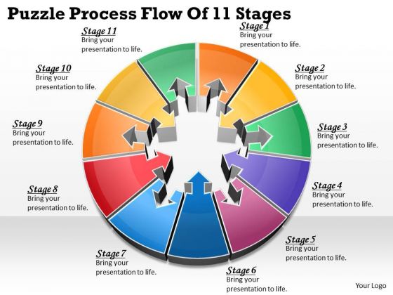 Timeline Ppt Template Puzzle Process Flow Of 11 Stages Timeline Ppt Template Puzzle Process Flow Of 11 Stages