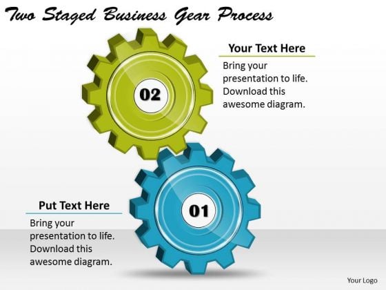 Timeline Ppt Template Two Staged Business Gear Process Timeline Ppt Template Two Staged Business Gear Process