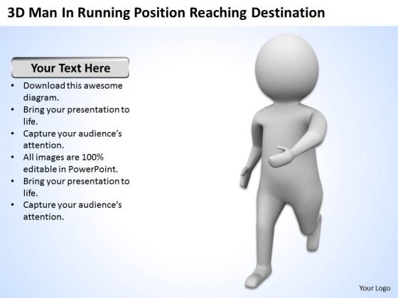 Top Business People 3d Man Running Position Reaching Destination PowerPoint Slides Top Business People 3d Man Running Position Reaching Destination PowerPoint Slides