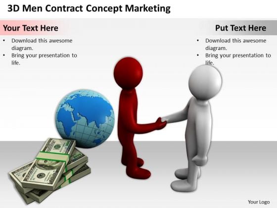Top Business People 3d Men Contract Concept Marketing PowerPoint Templates Top Business People 3d Men Contract Concept Marketing PowerPoint Templates