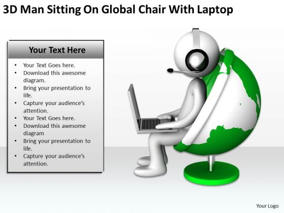 Top Business People On Global Chair With Laptop PowerPoint Templates Ppt Backgrounds For Slides Top Business People On Global Chair With Laptop PowerPoint Templates Ppt Backgrounds For Slides