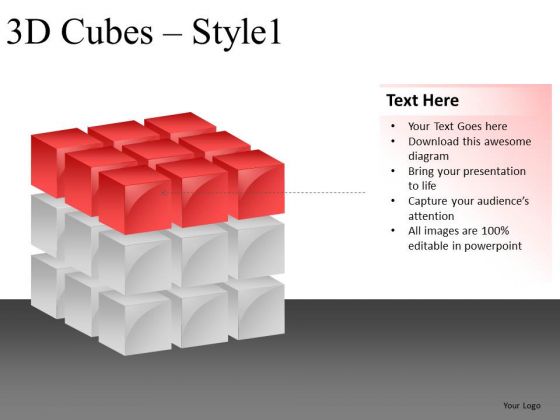 Top Layer 3d Cube PowerPoint Slides And Ppt Diagram Templates Top Layer 3d Cube PowerPoint Slides And Ppt Diagram Templates