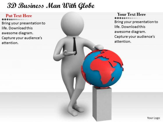 Total Marketing Concepts 3d Business Man With Globe Characters Total Marketing Concepts 3d Business Man With Globe Characters