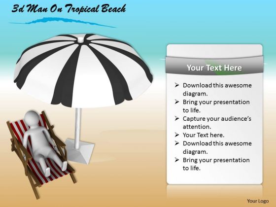 Total Marketing Concepts 3d Man Tropical Beach Business Statement Total Marketing Concepts 3d Man Tropical Beach Business Statement