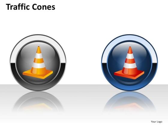 Traffic Cones Icons PowerPoint Slides And Ppt Diagram Templates