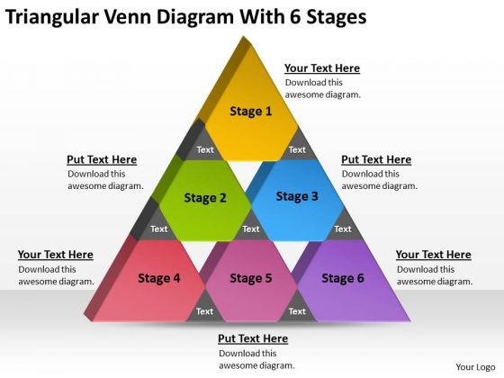 Triangular Venn Diagram Wth 6 Stages Business Plan Cover Page PowerPoint Slides Triangular Venn Diagram Wth 6 Stages Business Plan Cover Page PowerPoint Slides