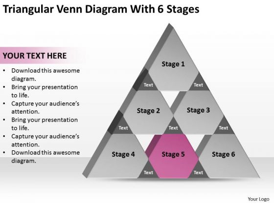 Triangular Venn Diagram Wth 6 Stages Ppt Business Plan Outline PowerPoint Slides Triangular Venn Diagram Wth 6 Stages Ppt Business Plan Outline PowerPoint Slides