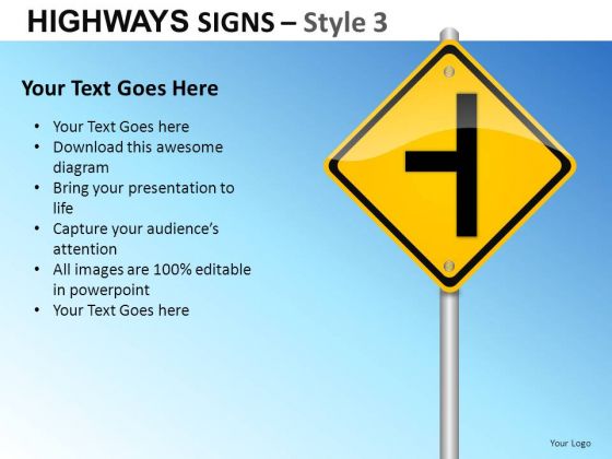 Turn Road Highways Signs 3 PowerPoint Slides And Ppt Diagram Templates Turn Road Highways Signs 3 PowerPoint Slides And Ppt Diagram Templates
