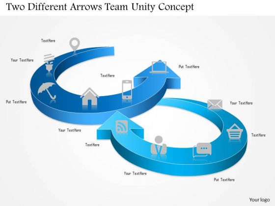Two Different Arrows Team Unity Concept Presentation Template Two Different Arrows Team Unity Concept Presentation Template