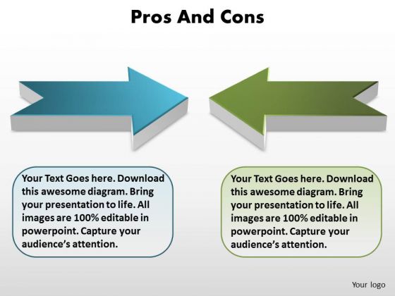 Two Opposing Views Editable PowerPoint Templates
