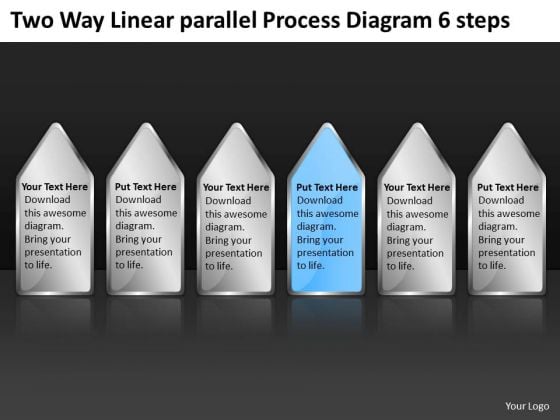 Two Way Linear Parallel Process Diagram 6 Steps Business Plans Online PowerPoint Slides Two Way Linear Parallel Process Diagram 6 Steps Business Plans Online PowerPoint Slides