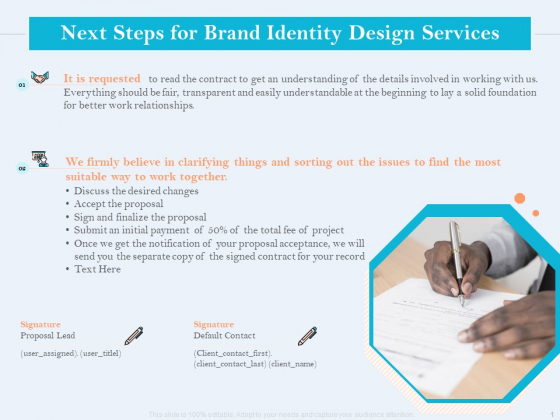 Ultimate Brand Creation Corporate Identity Next Steps For Brand Identity Design Services Ppt Gallery Introduction PDF Ultimate Brand Creation Corporate Identity Next Steps For Brand Identity Design Services Ppt Gallery Introduction PDF