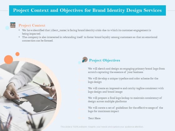 Ultimate Brand Creation Corporate Identity Project Context And Objectives For Brand Identity Design Services Portrait PDF Ultimate Brand Creation Corporate Identity Project Context And Objectives For Brand Identity Design Services Portrait PDF