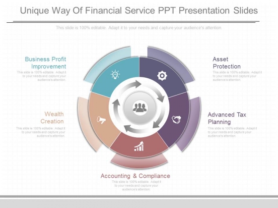 Unique Way Of Financial Service Ppt Presentation Slides