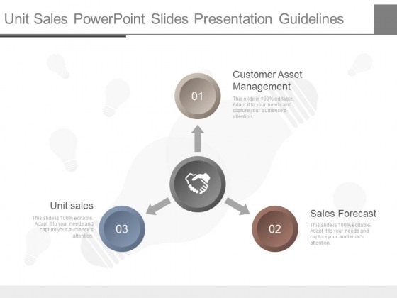Unit Sales Power Point Slides Presentation Guidelines