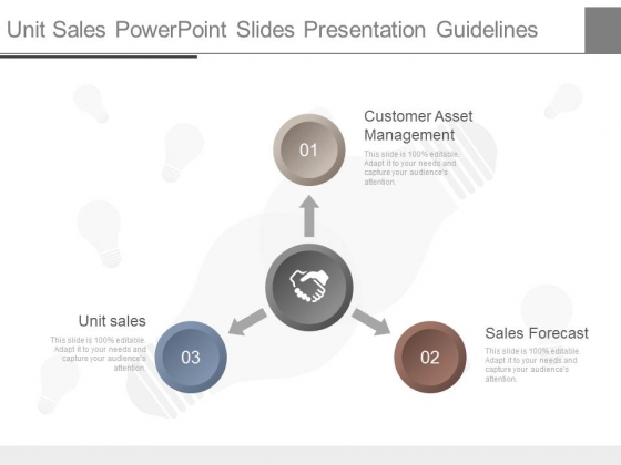 Unit Sales Power Point Slides Presentation Guidelines Unit Sales Power Point Slides Presentation Guidelines