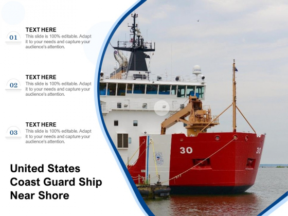 United States Coast Guard Ship Near Shore Ppt PowerPoint Presentation File Clipart Images PDF