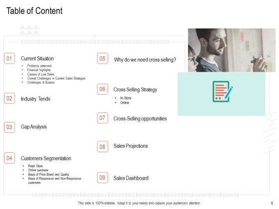 Upselling Strategies For Business Table Of Content Ppt Ideas Show PDF Upselling Strategies For Business Table Of Content Ppt Ideas Show PDF