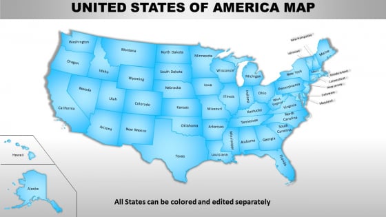 Usa Country PowerPoint Maps