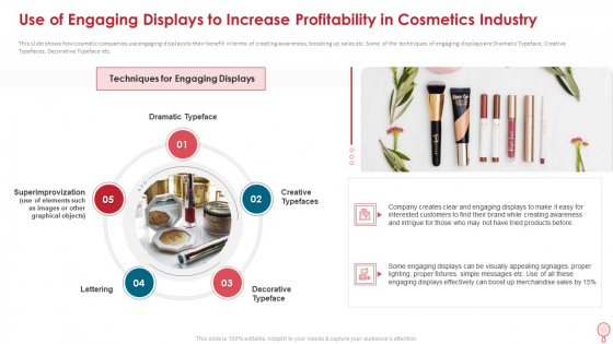 Use Of Engaging Displays To Increase Profitability In Cosmetics Industry Elements PDF Use Of Engaging Displays To Increase Profitability In Cosmetics Industry Elements PDF