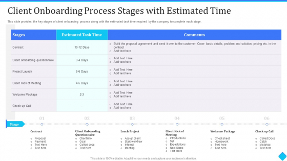User Development Client Onboarding Process Stages With Estimated Time Designs PDF User Development Client Onboarding Process Stages With Estimated Time Designs PDF