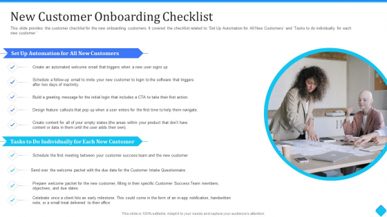 User Onboarding Process Development New Customer Onboarding Checklist Demonstration PDF