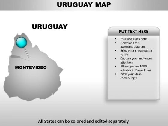 Uruguay Country PowerPoint Maps