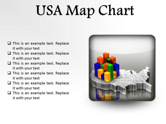 Usa Map Chart Americana PowerPoint Presentation Slides S