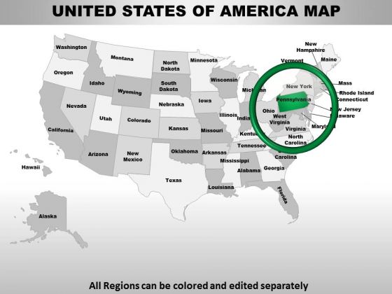 Usa Pennsylvania State PowerPoint Maps Usa Pennsylvania State PowerPoint Maps