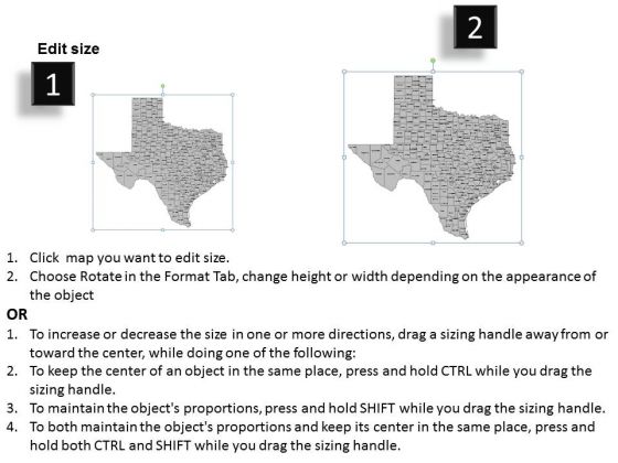 Usa Texas State PowerPoint Maps graphical compatible
