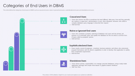 VID Categories Of End Users In DBMS Slides PDF