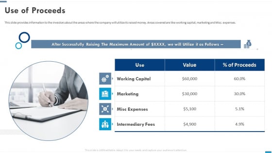 VR Startup Use Of Proceeds Slides PDF VR Startup Use Of Proceeds Slides PDF
