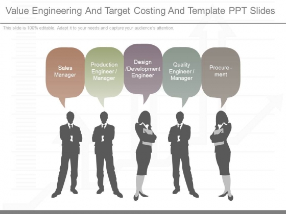 Value Engineering And Target Costing And Template Ppt Slides