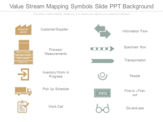 Value Stream Mapping Symbols Slide Ppt Background Value Stream Mapping Symbols Slide Ppt Background
