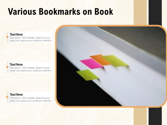 Various Bookmarks On Book Ppt PowerPoint Presentation File Clipart Images PDF Various Bookmarks On Book Ppt PowerPoint Presentation File Clipart Images PDF