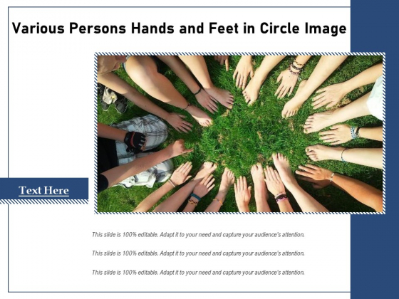 Various Persons Hands And Feet In Circle Image Ppt PowerPoint Presentation Gallery Deck PDF
