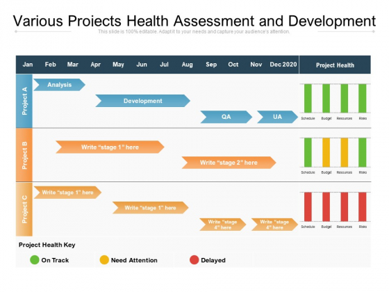 Various Projects Health Assessment And Development Ppt PowerPoint Presentation Portfolio Inspiration PDF Various Projects Health Assessment And Development Ppt PowerPoint Presentation Portfolio Inspiration PDF