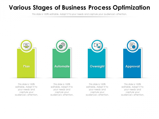 Various Stages Of Business Process Optimization Ppt PowerPoint Presentation Layouts Format PDF Various Stages Of Business Process Optimization Ppt PowerPoint Presentation Layouts Format PDF
