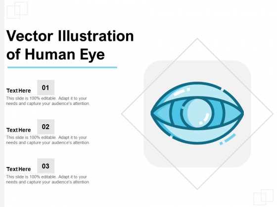Vector Illustration Of Human Eye Ppt PowerPoint Presentation Professional Format PDF