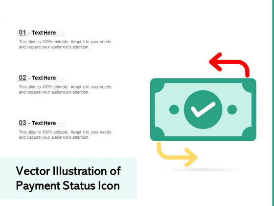 Vector Illustration Of Payment Status Icon Ppt PowerPoint Presentation File Samples PDF