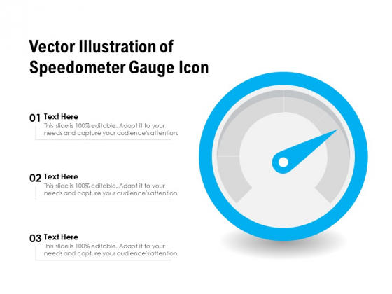 Vector Illustration Of Speedometer Gauge Icon Ppt PowerPoint Presentation File Outline PDF