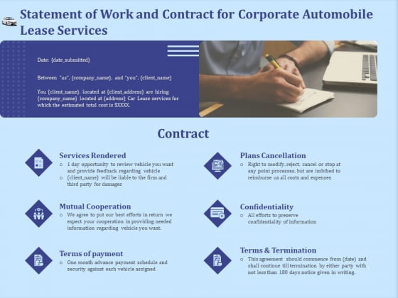 Vehicle Leasing Statement Of Work And Contract For Corporate Automobile Lease Services Ideas PDF Vehicle Leasing Statement Of Work And Contract For Corporate Automobile Lease Services Ideas PDF
