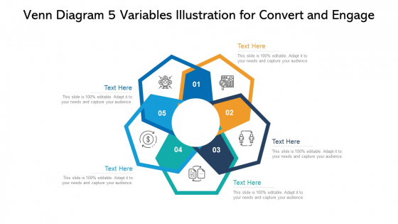 Venn Diagram 5 Variables Illustration For Convert And Engage Ppt PowerPoint Presentation Gallery Slides PDF Venn Diagram 5 Variables Illustration For Convert And Engage Ppt PowerPoint Presentation Gallery Slides PDF