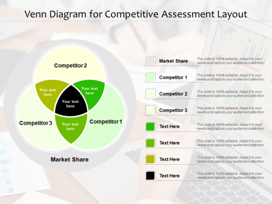 Venn Diagram For Competitive Assessment Layout Ppt PowerPoint Presentation Gallery Grid PDF