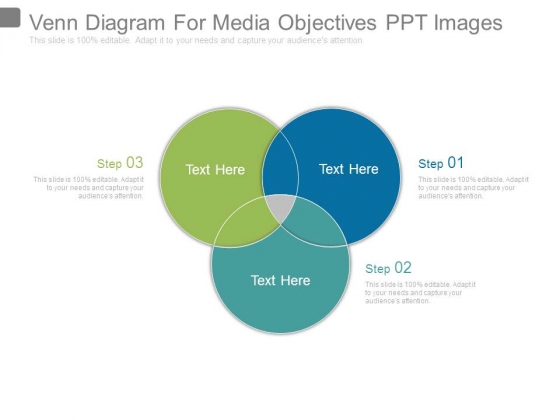 Venn Diagram For Media Objectives Ppt Images
