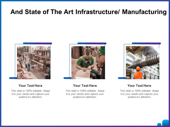 Venture Capital Funding For Firms And State Of The Art Infrastructure Manufacturing Ppt Summary Inspiration PDF